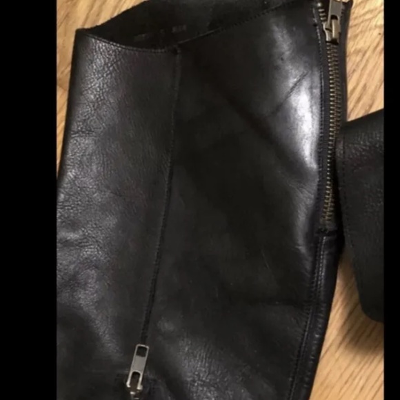 Very Rare People x Bed Stu Wesley Tall Boots Black Distressed Moto 7.5 8 38 - Picture 6 of 11